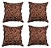 Produktbild Cushion Cover Shop X4 Kissen, Romantische braun 3D Spirale braun rose, Home Decoro, Kissen Fall 40,6 x 40,6 cm