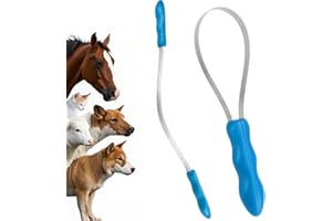 TECHNODRY Shedding Blade Dog - Dual-Sided Stainless Steel Grooming Comb, Dog Brushes for Shedding with Soft Grip Handle, Professional Dog Shedding Brush & Dog Deshedding Tool for All Breeds & Coats