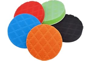 chali Buffing Polishing Pads, 5 Pc 5 Inch Compound Buffing Sponge Pads, Car Buffers and Polishers Kit, Compound Buffing Sponge Pads For Car Polishing and Waxing…