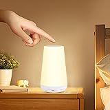 Taipow - Lampada da comodino per camera da letto - Bianco