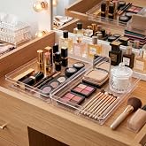 Mod&uuml;ler Organizer Set &Ccedil;ekmece İ&ccedil;i Dolap İ&ccedil;i D&uuml;zenleyici Organizer Kristal (2'li Set)
