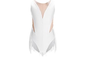 TiaoBug Maillot De Danza Ballet Niña Maillot Sin Manga De Danza Con Falda Tul Leotardo Gimnasia Rítmica Body Ballet Disfraz De Baile Actuación