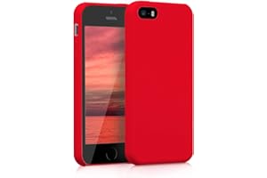 kwmobile Etui na telefon Apple iPhone SE / 5 / 5S – etui na telefon komórkowy do Apple iPhone SE / 5 / 5S – etui na telefon komórkowy w kolorze czerwonym matowym