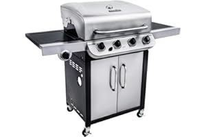 Char-Broil Convective 440S - 4 Brenner Gasgrill mit Seitenbrenner, Edelstahl