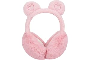 GLAITC Orejeras Niña Invierno, Earmuffs Cómodas Lindo,Orejeras Plegables de Dibujos Animados, Orejeras Suaves para Interiores y Exteriores