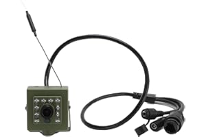 PLYISTY Wildlife Camera, Indoor Outdoor Security Camera, Night Vision Camera for Birdbox, 2.4GHz WiFi Wide Angle Cam with 10 LEDs, for iOS, Android, LAN, Internet (IMX335 CMOS Sensor 5MP)