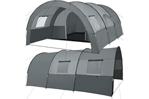 tectake® Tente de Camping Familiale XXL pour 6 Personnes avec moustiquaire Tente Trekking Equipement Montagne Festival Randonnée Pêche Plage Outdoor Camping Tent