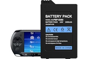 WAEUUKKPO Batterie améliorée pour PSP 2000/3000, 6500mAh Batterie Haute capacité Li-ION Batterie de Remplacement pour Sony PSP Slim & Lite 2000/3000 PSP-S110 Console de Jeux vidéo