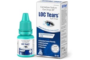 I-DEW LOC Tears - Professional use Eye Drops in Digital Eye Strain for Screen Users & Gamers | Carmellose Sodium 0.5% and Glycerol | Moisturizes, Comforts & Revives Dry Eyes | 10ml (Pack of 1)