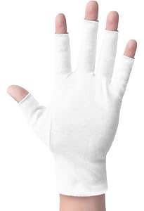 Donfri Baumwoll-Handschuhe Für Trockene Hände – Touchscreen-tauglich, Feuchtigkeitsspendend, Größe S