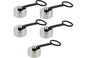 SG Store GX16 Luftfahrt-Steckerabdeckung, Luftfahrt-Stecker, Metall, Staubschutz, Gummikette für elektronische Geräte, Industrieausrüstung, 5 Stück