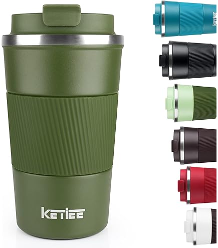 Koffie Beker Onderweg Balibetov Thermobeker 510 Ml - Geïsoleerde Roestvrijstalen Drinkbeker Voor Koffie En Thee Thermos Mug