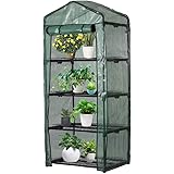 hootech Gewächshaus Balkon Foliengewächshaus Treibhaus Abdeckung Anzucht Gewächshaus Terrasse Anzuchthaus Gewächshausabdeckun