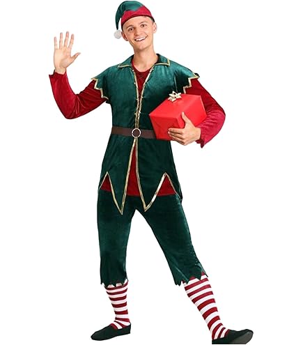 Costume Lutin Homme Complet – Top, Pantalon, Chapeau... Sois L'elfe De La Fête !