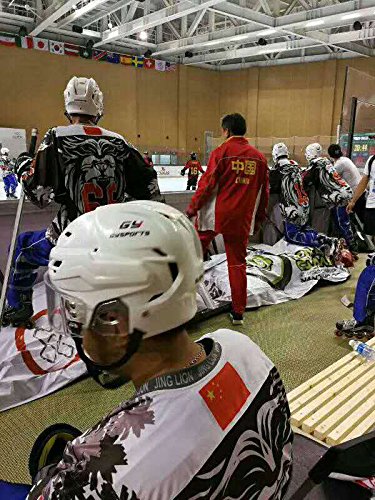 GY SPORTS Casco de hockey para niño &adulto ,hockey sobre hielo con rejilla,Certificado (L) - GY SPORTS