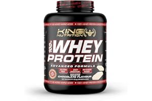 KINGNUTRITION 100% Whey Protein King Nutrition Proteina Concetrada(White Choco Blanco, 2000gr)
