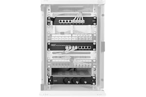 DIGITUS 10-inch set - armoire réseau 9U - étagère - multiprise - panneau de brassage 8 ports - commutateur Gigabit 8 ports