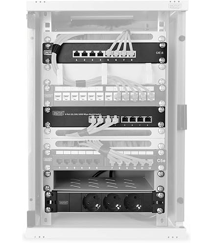 Tecmojo 12U Server-Rack Zur Wandmontage – Offener Rahmen, 45,7 Cm Tiefe | Für 19" Netzwerk- & AV-Geräte Bis 50 Kg