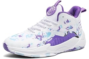 WOWEI Zapatillas de Baloncesto para Hombre Antideslizantes Zapatos de Baloncesto Aire Libre Deportivas Calzado de Baloncesto Hombre Masculino Zapatillas Gimnasio