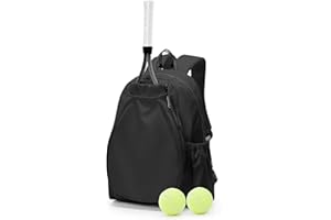 BJLFS Zaino da Tennis per Donne e Uomini, Borsa da Tennis, Borsa Zaino per Badminton, Grande Borsas da Racchetta Borsas Sportiva che Può contenere 2 racchetta e scarpe da tennis