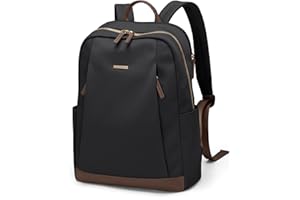 GOLF QUALITY GOLF Mochila Mujer Grande Antirrobo, Mochila Ordenador Portátil 14 Pulgadas, Travel Backpack Elegante, Negro