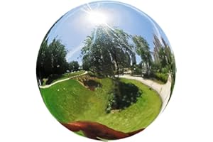 Pangmao 150mm Stainless Gazing Ball Hollow Garden Sphere Globe Polished Shiny Mirror Decorative Balls Reflective Gazing Globe for Shiny Home Garden Ornament Decorations (6 Inch)