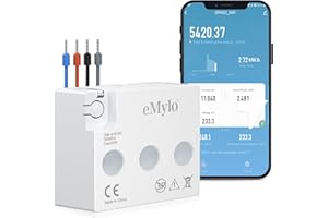 CHATTHEN eMylo miernik prądu do elektrowni balkonowej, 3-fazowy miernik kosztów energii, 99% wysoka dokładność do urządzeń gospodarstwa domowego/solarnych/mierników netto, importowane chipy o długiej