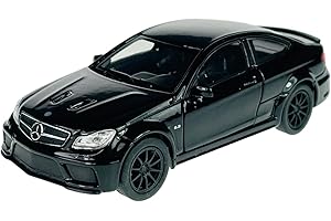 DROMADER Welly Mercedes-Benz klasy C C63 AMG Coupe C204 czarny 2011-2015 1/34-1/39 metalowy model samochodu Die Cast
