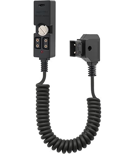 CERRXIAN Cavo Splitter D-Tap Maschio A 4 Femmine – Hub Di Alimentazione Per Batterie V-mount, Per Monitor, Ricevitori E Luci LED