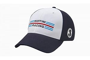 PORSCHE Martini Racing Hippie Baseball Cap Unisex Blue/White/Red