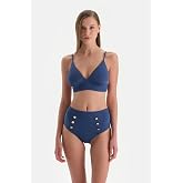 Dagi Kadın Y&uuml;ksek Bel Bikini Altı Indigo 36