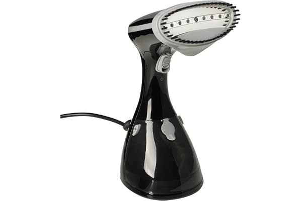 Prym Steamer 1 200 W ånggenerator med keramisk sula och textilborste – handångstrykare, snabb uppvärmning, 230 ml vattentank, anti-dropp, resejärn för kläder och textilier