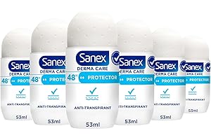 SANEX -Derma Care Protector 48 h Déodorant Bille Anti-transpirant 53 ml –fraîcheur longue durée contre la transpiration et les mauvaises odeurs – respecte la peau– ne contient pas d’alcool*