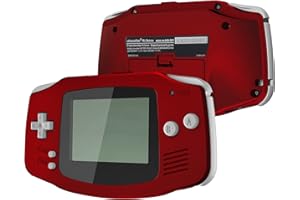 IPS Ready Upgraded eXtremeRate Carcasa para Gameboy Advance Funda Protector Placa Cubierta con Botones para GBA-Compatible con IPS & LCD Estándar-NO Incluye Consola & Pantalla IPS(Rojo Escarlata)