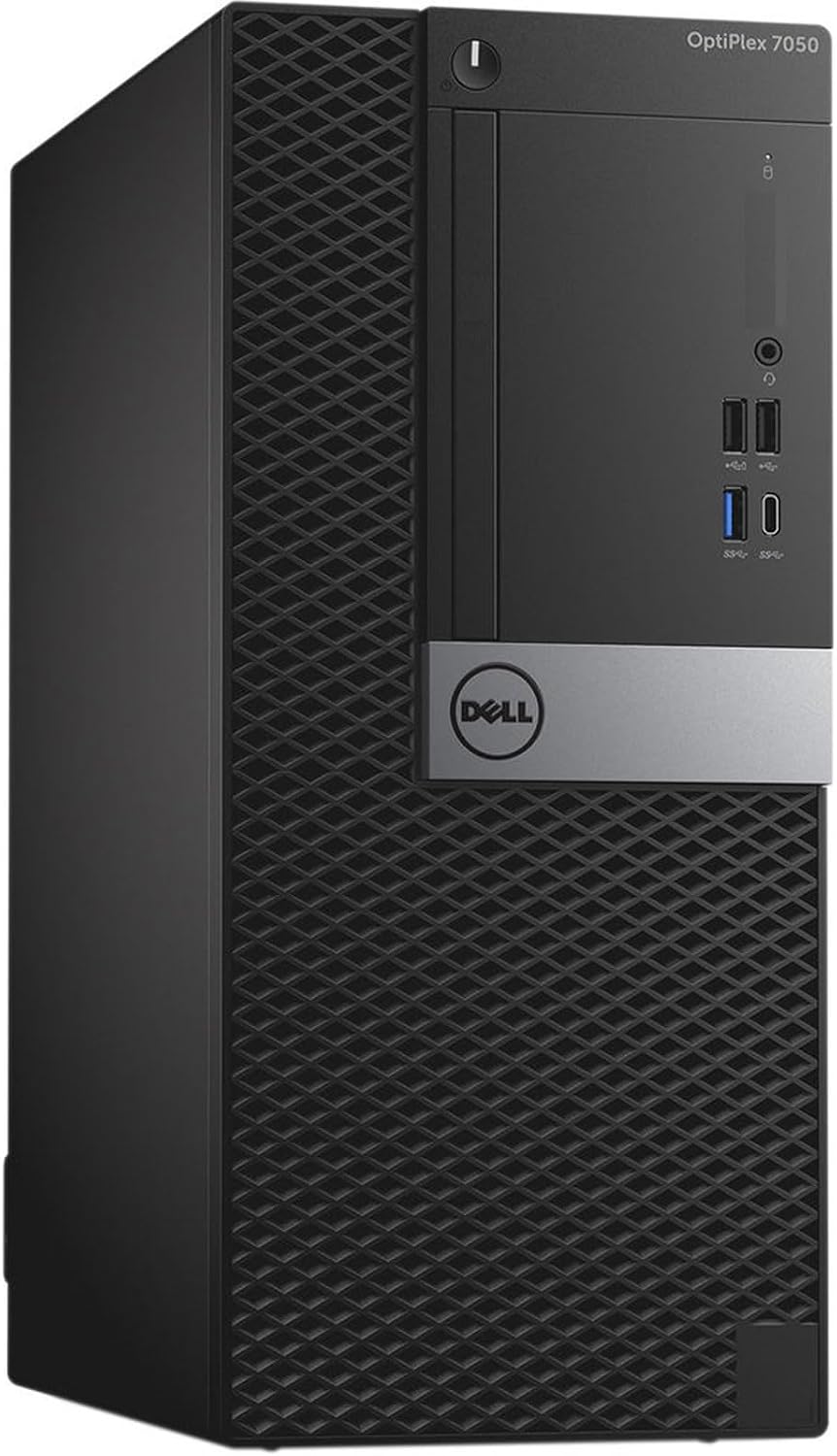 Dell Ordenador de sobremesa OptiPlex 7050 Tower, procesador Core i7-7700, 16 GB de RAM, SSD de 240 GB, Windows 11 Pro (reacondicionado)