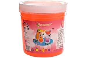 LET'S GO MARKET Tanoshiya Popping Boba Fruity Flavour Bursting Bubbles 1.3kg | Tapioca Pearl for Desserts & Drink Toppings - Peach Flavour