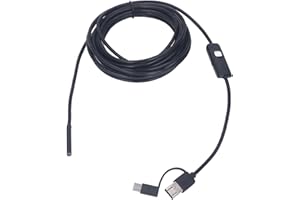 lyrlody Bezprzewodowy endoskop, wodoszczelna kamera inspekcyjna WiFi do smartfonów z systemem Android i iOS, kabel 3,5 m