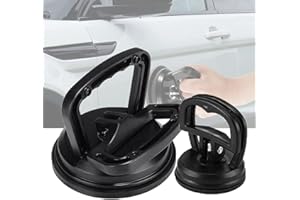 Aimisite Dent Puller, Car Dent Suction Cup Auto Body Dent Puller Repair Tools Kit Car Dent Repair Tools 2Pcs for Car Dent Repair (Black S + L)