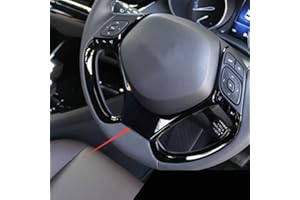 HIGH FLYING pour CHR C-HR 2016-2023 Intérieur Noir Volant Cadre Coque Trim Plastique Accessoires Auto