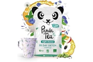 Panda Tea - Night Cleanse - Thé & infusions detox certifié bio - 28 sachets - anti-ballonnements et ventre plat