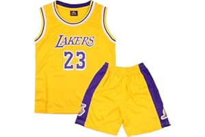 FUTERLY Maillot Basket Enfant 2 Pièces, Pop Tenue Basket Enfant, Ensemble Basket Enfant Juvénile, Sans Manches Tenue Basketball Enfant et Shorts, Le Cadeau pour Les Garçons de 4-14 Ans