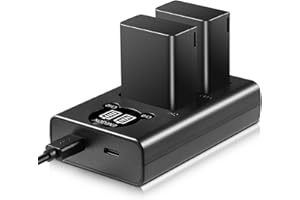 ENEGON 2 opakowania EN-EL25 EN-EL25A akumulator 1600 mAh, Smart LED Dual Charger Kit do Nikon Z serii, Z50, Z30, Z 50, Z 30, Z FC, Nikon EN-EL25, EN-EL25A, 4241 i Nikon MH-32 aparat cyfrowy