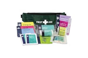 Reliance Medical - Playground First Aid Kit In Green Riga Bumbag, Ideal For Playground Injuries And Typical School Ground Accidents - Contains Bandages, Dressings, Eye Pads, Plasters, Wipes & More