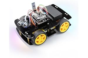 Freenove 4WD Car Kit (Compatible with Arduino IDE), Line Tracking, Obstacle Avoidance, Ultrasonic Sensor, Wireless Control Motor Servo