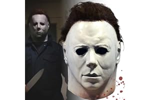 AENEY Michael Myers Masks Adult Kids Latex Michael Myers Face Cosplay Mask With Hair For Halloween Kills Scary Cosplay Costume Theme Party Props Movies 1978, 2022