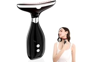 CARER SPARK Urządzenie do masażu twarzy przeciw zmarszczkom, urządzenie do pielęgnacji twarzy 6 w 1, 45℃, urządzenie do twarzy z 3 trybami, 7 kolorów, terapia światłem, EMS urządzenie do masażu twarzy