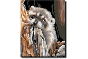 Shukqueen Paint by Number, DIY Oil Painting for Adults, Kids, Beginner's, 16X20 Inch, Frameless