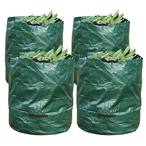 Yahee faltbare Gartensack Gartenabfallsack – 4 Stück im Set – 270 Liter – mit Griffe - 2