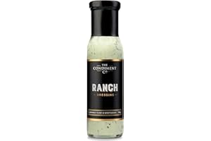 The Condiment Company Ranch Dressing 240g Bottle, Blend of Sour Cream, Herbs and Spices, British Made, Vegetarian and Gluten Free