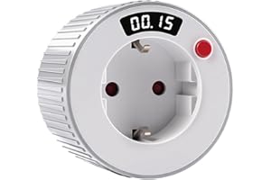 WATTIVE Minuteur Prise Electrique Compte à rebours mécanique Prise programmable AC230V 16A 3680W Affichage LED 24 Heures intervalle 1 Minute Prise minuteur TM15